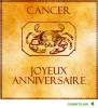 Cartes de voeux Horoscope Cancer (22/06 - 22/07)