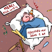 Carte de voeux : Merci pour la fête