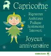 Carte de voeux : Capricorne - fée