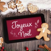 Carte de voeux : Noël de pains d'épices
