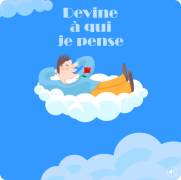 Carte de voeux : Devine à qui je pense