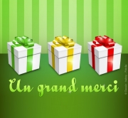 Carte de voeux : Un grand merci