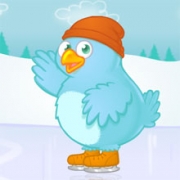 Carte de voeux : Un message sur la glace