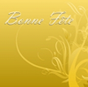 Carte de voeux : Fête en or