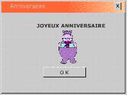 Carte de voeux : Anniversaire windows