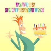 Carte de voeux : Joyeux anniversaire