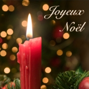 Carte de voeux : Noël scintillant