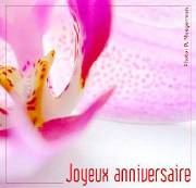 Carte de voeux : Coeur de fleur