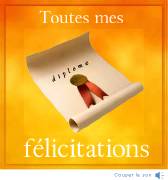 Carte de voeux : Toutes mes f&eacute;licitations