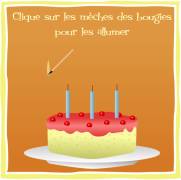 Carte de voeux : Souffle tes bougies !