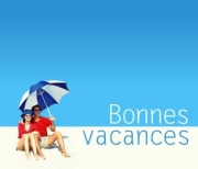 Carte de voeux : Sur la plage