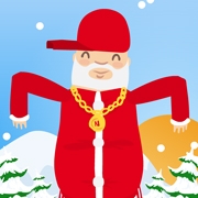 Carte de voeux : Le show du Père Noël