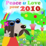 Carte de voeux : Peace & Love en musique