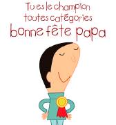 Carte de voeux : Tu es le champion