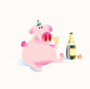 Carte de voeux : Merci pour la fête