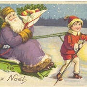 Carte de voeux : No&euml;l retro