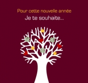 Carte de voeux : Amour, chance et joie