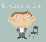 Carte de voeux : Emu jusqu'aux larmes...