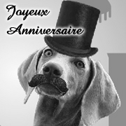 Carte de voeux : Anniversaire saloon