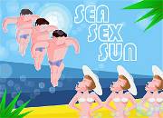 Carte de voeux : Sea, sex, sun