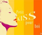 Carte de voeux : Petit kiss pour toi