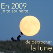 Carte de voeux : Décrocher la lune