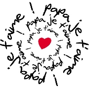 Carte de voeux : T'aime papa