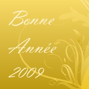 Carte de voeux : V�ux en or