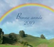 Carte de voeux : Année arc-en-ciel