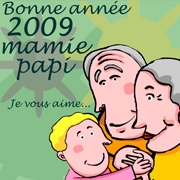 Carte de voeux : Pour mes grands-parents