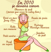 Carte de voeux : Je deviens canon en 2010