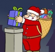 Carte de voeux : Les aventures du P&egrave;re No&euml;l