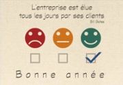 Carte de voeux : L'entreprise est élue tous les jours par ses clients