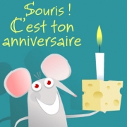Carte de voeux : Souris...