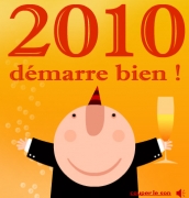 Carte de voeux : Dans la flûte à champagne...