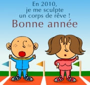 Carte de voeux : Faire du sport !