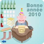 Carte de voeux : Un employé modèle