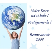 Carte de voeux : Protégeons la Terre !