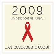 Carte de voeux : Un petit bout de ruban...