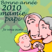 Carte de voeux : Pour mes grands-parents