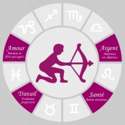 Carte de voeux : Sagittaire