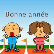 Carte de voeux : Faire du sport !