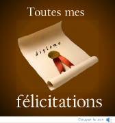 Carte de voeux : Toutes mes f&eacute;licitations