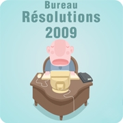 Carte de voeux : Un employé modèle