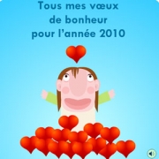 Carte de voeux : Tous mes vux de bonheur