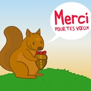 Carte de voeux : Merci Merci !