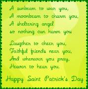 Carte de voeux : Saint Patrick's Poem