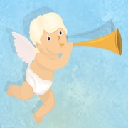 Carte de voeux : Anges de la nouvelle année 