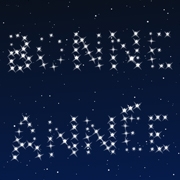 Carte de voeux : Bonne Année en étoiles