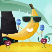 Carte de voeux : Garde la banane